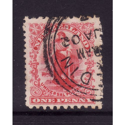 NEW ZEALAND 1901 SG 278 CARMINE FINE USED#9