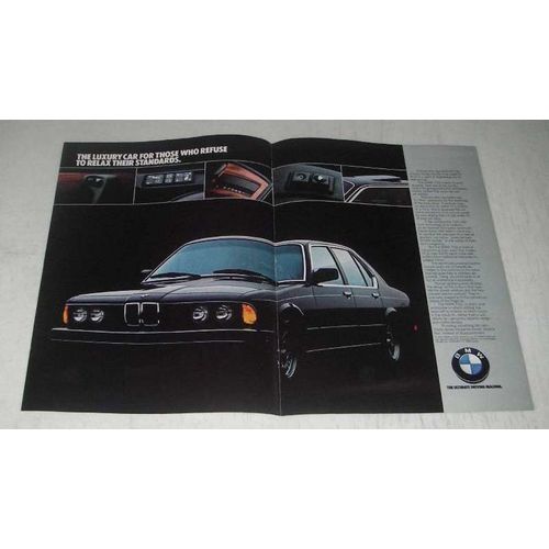1984 BMW 733i Ad - Refuse to Relax Standards