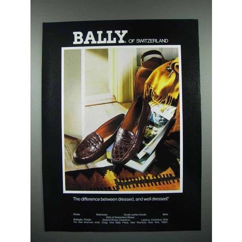 1989 Bally of Switzerland Shoes Ad - Well-Dressed