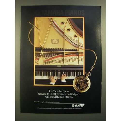 1988 Yamaha Pianos Ad - Will Stand the Test of Time