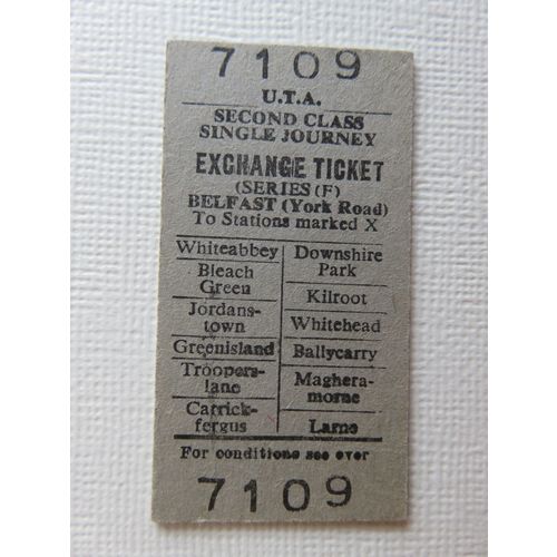 Ulster Transport Authority Belfast(York Rd) Exchange Ticket #57