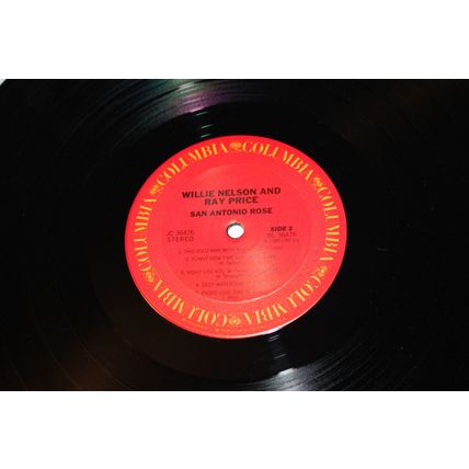 Willie Nelson and Ray Price LP-SAN ANTONIO ROSE STEREO