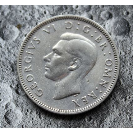 1942 George VI 50% Silver Shilling 1/- British Scottish
