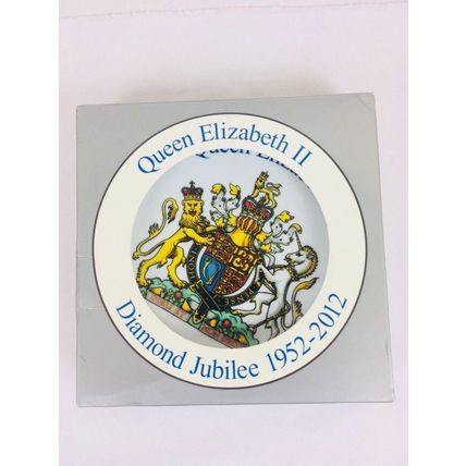 Queen elizabeth 2 Diamond Jubilee 1952-2012 Souvenir ceramic plate New
