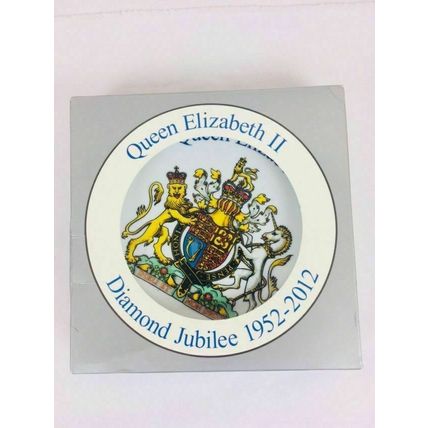Queen elizabeth 2 Diamond Jubilee 1952-2012 Souvenir ceramic plate New