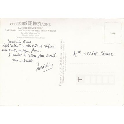 Saint Malo Multiview France Postcard used VGC