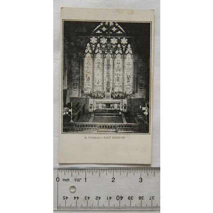 vintage postcard London, St Etheldra's, East Window