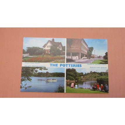 Dennis Postcard -Potteries scenes - Burslem, Hanley, Trentham - Staffordshire