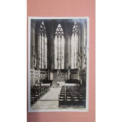 1950s real photo Postcard - Cathedral Lady Chapel - Lichfield, Staffordshire