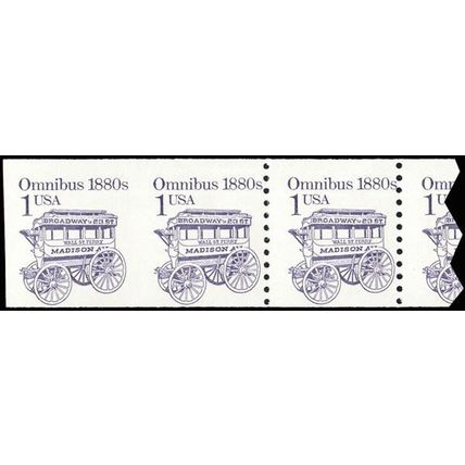 2225c, MNH 1¢ Transitional Imperforate Strip With PL# 2 Error - Stuart Katz