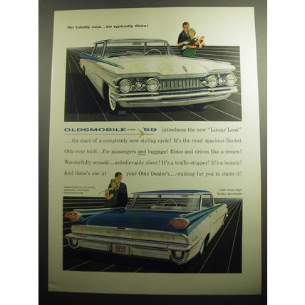 1959 Oldsmobile Ninety-Eight Holiday SportSedan Ad - So Totally new