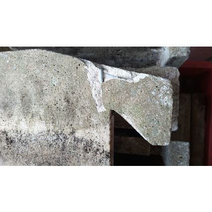 3 vintage sectional concrete composite garden urns cottage house square planter