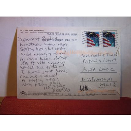 OLD SAN JUAN, PUERTO RICO used postcard 2007 pm =