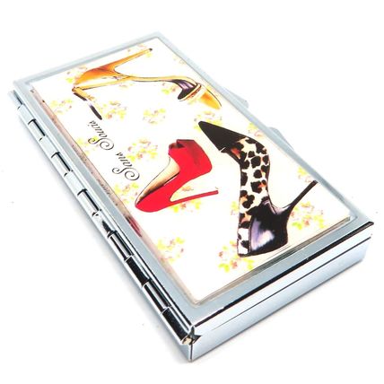 Sans Soucis Ladies Shoes Square Pill Box 1 CM - Gift Women Storage