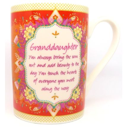 Granddaughter Mug Fine China with Verse Comes Boxed Christmas Gift 10.5 CM