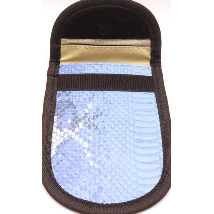 Blue Glitter Pouch Key Signal Blocker Anti Theft Car Fob 15 CM Gift Security