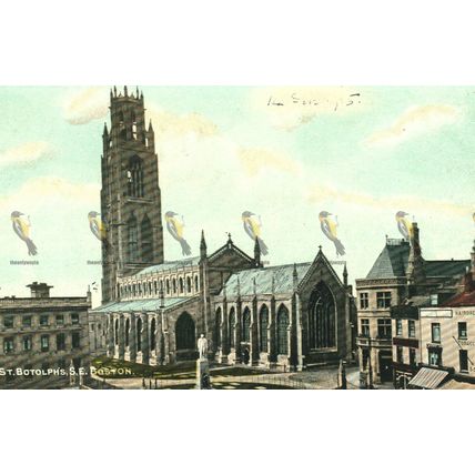 St Botolph's SE, Boston, Lincs, Dainty, EWT Dennis, Postcard