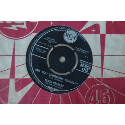A4-ELVIS PRESLEY-Are You Lonesome Tonight? –UK 7" SINGLE-1960-NM- Elvis Presley