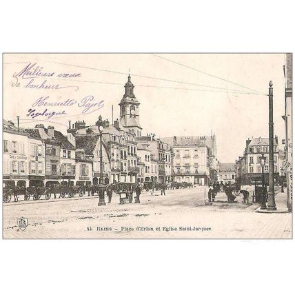51 - REIMS - place Drouet D'Erlon - Eglise saint Jacques