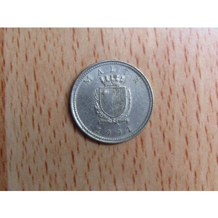 Malta 1991 2 Cents Coin