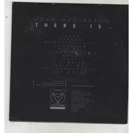 Jono McCleery : There Is. (2011) PROMO CD Album