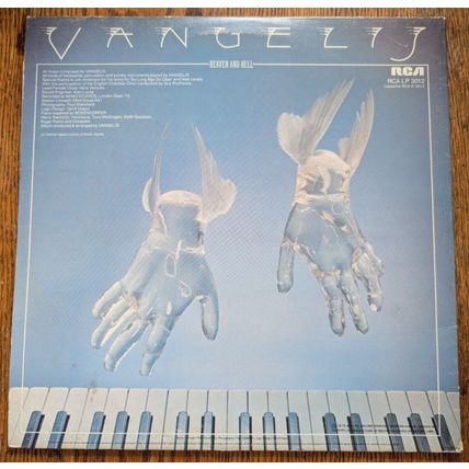 VANGELIS Heaven and Hell LP vinyl record 1975 1st issue Blade Runner electronica