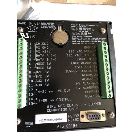 NEW CLEAVER BROOKS 623-00192-000 LEVEL MASTER CONTROLLER,623 00194,CW