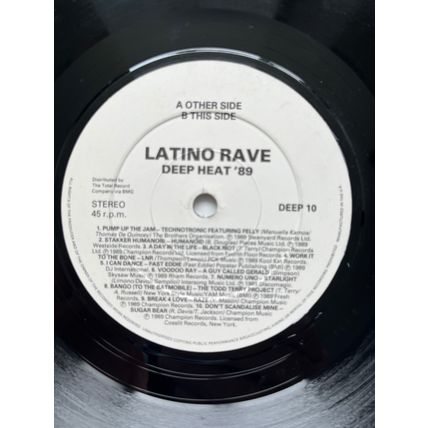 LATINO RAVE - DEEP HEAT 89 (UK 7" VINYL, 1989)