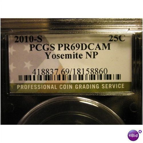 2010 S Yosemite PCGS PR69DCAM Quarter (FRE SHIP)