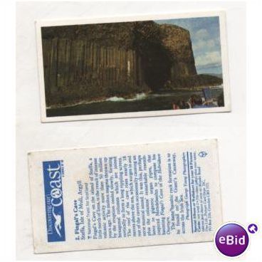Brooke Bond Tea card Discovering Our Coast series no.2 Fingal's Cave