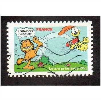 FRA 2008(55c) 'GARFIELD- KICKING ODIE ' FINE USED (EBID20837)