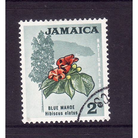 JAMAICA 1970 SG 308 2c BLUE MAHOE FINE USED
