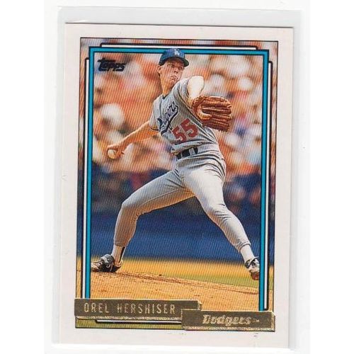 1992 Topps Orel Hershiser baseball card #175 – Dodgers