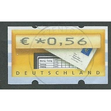 GER €0.56 'DEUTSCHLAND' MACHINE LABEL (EBID43-298)