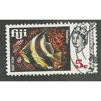 FIJ 1969 5c 'FISH' FINE USED (EBID48-195)