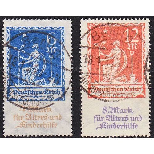 GERMANY REICH [1922] MiNr 0233-34 ( O/used )