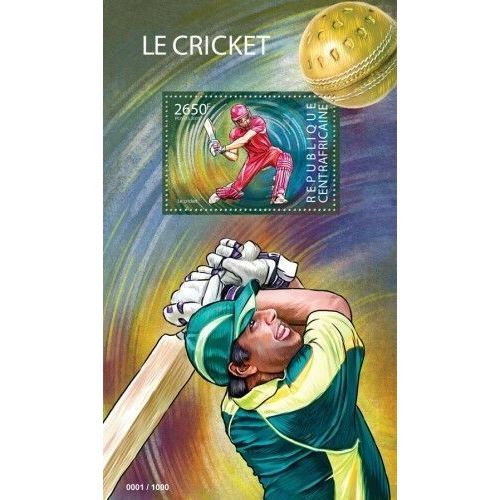 CENTRAL AFRICA 2015 SHEET MNH CRICKET SPORTS 5A