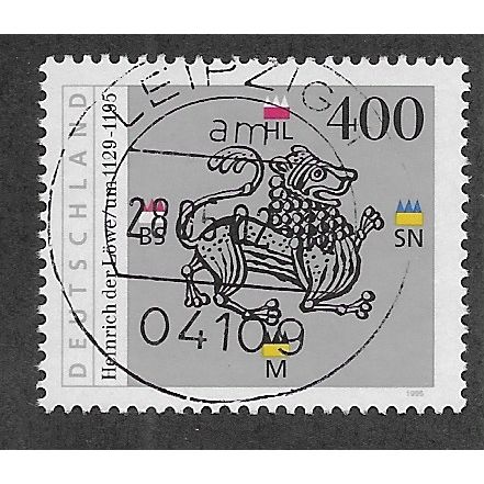GER 1995 400pf 'HEINRICH DER LOWE' FINE USED (EBID62-983)