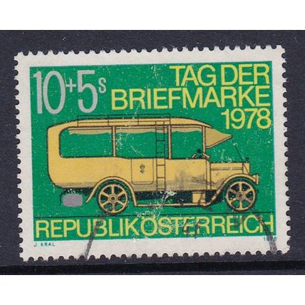 AUSTRIA 1978 STAMP DAY POSTBUS USED SG1913