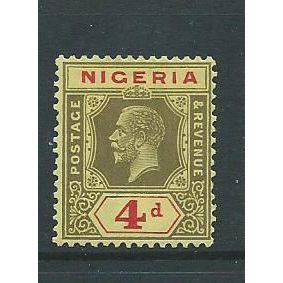 northern nigeria stamps sg sg24 hm watermark script die 2 ca sg 24 a