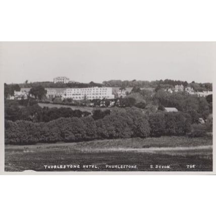 Thurlestone Hotel Devon Vintage Real Photo Postcard