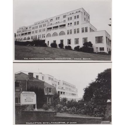 Thurlestone Hotel Cocktail Bar Sign Swimming Pool 3x Rare Real Photo Postcard s