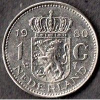 Coins. Netherlands 1980 1 Gulden Value