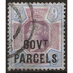 1887 O67 9d Dull Purple & Blue Government Parcels Official Good/Fine Used