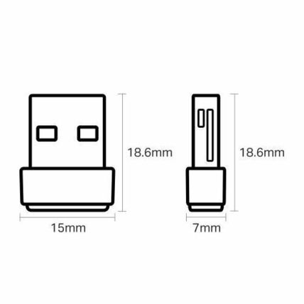 TP-LINK AC600 Archer T2U Nano Wireless USB Adapter - Black