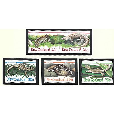 New Zealand Stamps Scott #803 To 807, Mint Hinged