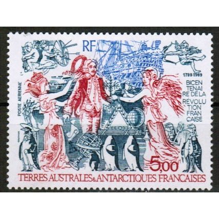 1989 FSAT / TAAF - Sc# C107a French Revolution 5.00fr - Mint NH