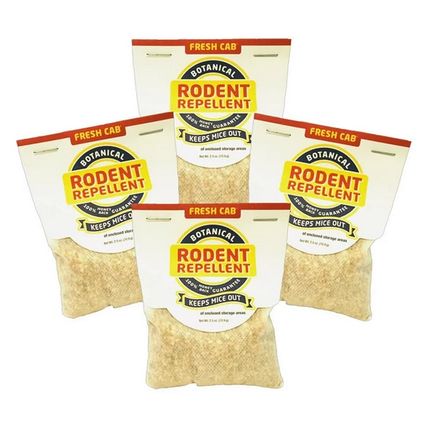 BUNDLE! (3) Boxes Fresh Cab Botanical Rodent Repellent - (12) Pouches FREE Ship