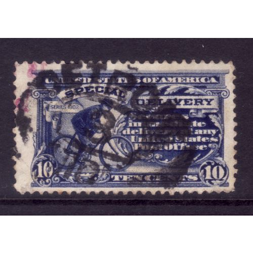 USA 1917 SG E 529 10c BLUE MESSENGER ON BICYCLE USED #7