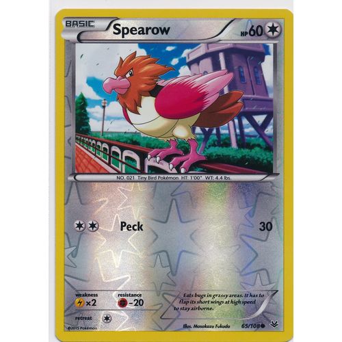 Pokemon Roaring Skies #65/108 Spearow Rev Holo